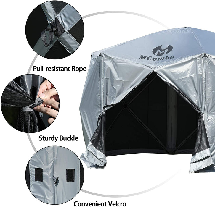 Mcombo Pop-up Portable Gazebo Screen Tent Wind Panels, 6052-P1024