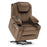 MCombo Small Power Lift Recliner Chair with Massage and Heat for Short Elderly, Extended Footrest, Hand Remote Control, Side Pockets, and Cup Holders, USB Ports, Fabric 7141