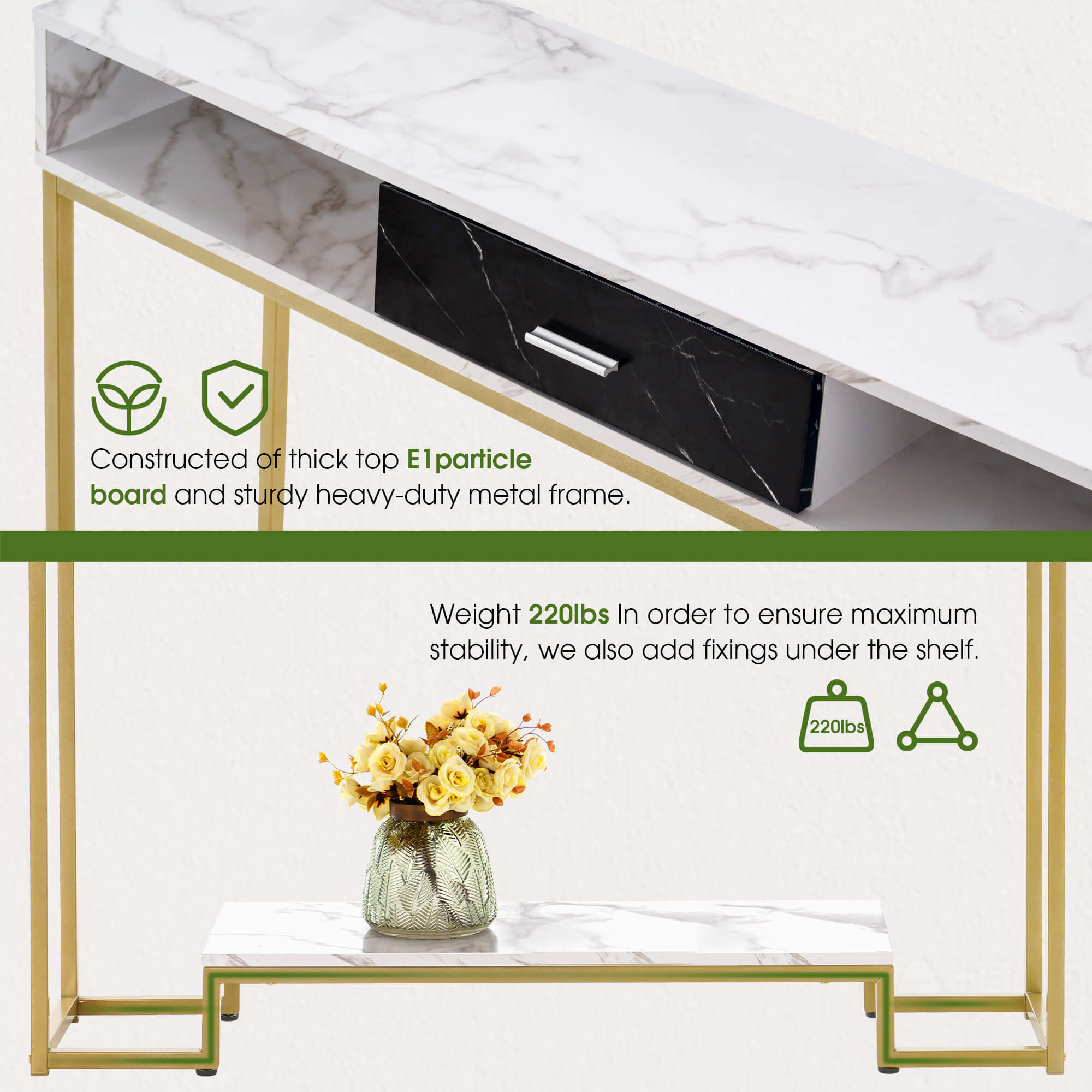 Console Table with Drawers, CONS-81