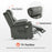 MCombo Medium Dual Motor Power Lift Recliner Chair with Massage and Heat for Elderly People, Lay Flat, Infinite Position, Power Headrest, Fabric 7661