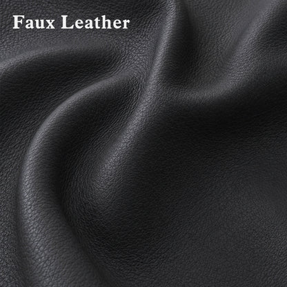 Swivel Recliner with Ottoman, Faux Leather 9019