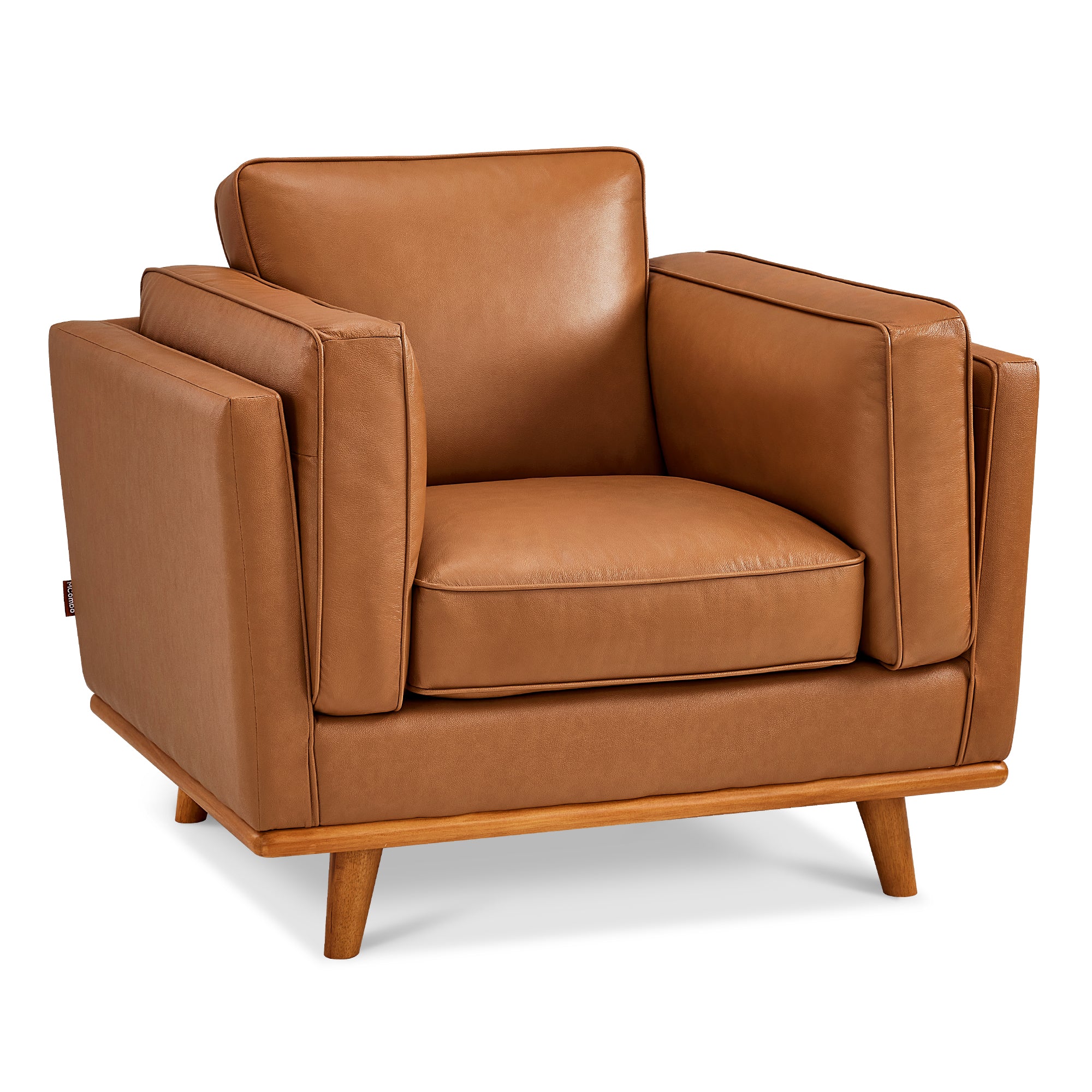 Napa Leather Couch,  Leather Sofa for Living Room, Office, Solid Wood Accent, Vintage Italian Leather, VE792|VE793|VE794