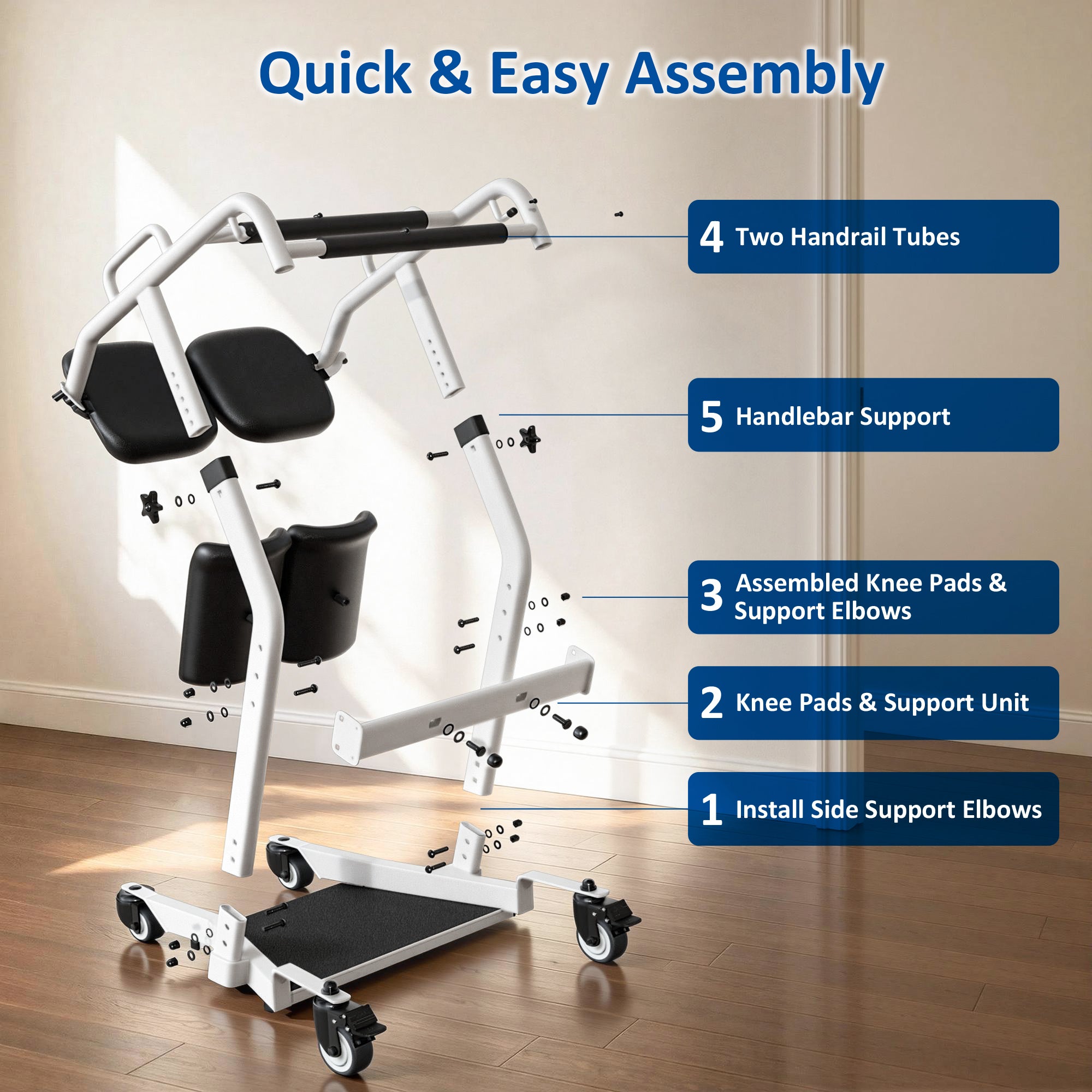 Sit to Stand Assist Lift for Elderly, 400lbs Capacity, STA477