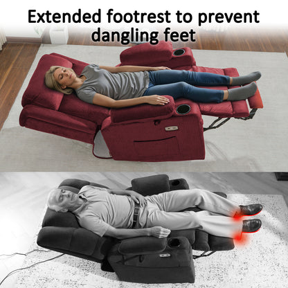 Power Lift Recliner Chair, Triple Motor, Massage and Heat, Fabric 7661|7662|7664