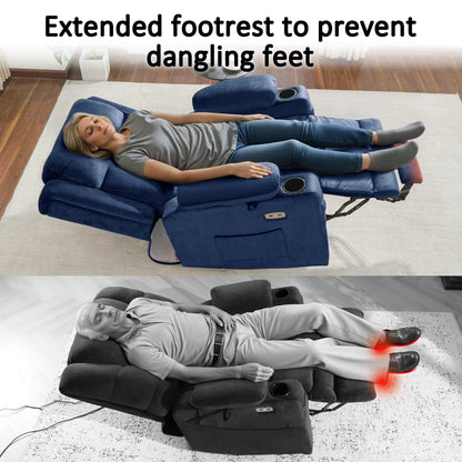 Power Lift Recliner Chair, Triple Motor, Massage and Heat, Fabric 7661|7662|7664