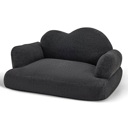 Lovupet Dog Sofa Couch for Medium Breed, Soft Full Foam Dog Couch Bed with Anti-Slip Bottom, PS695