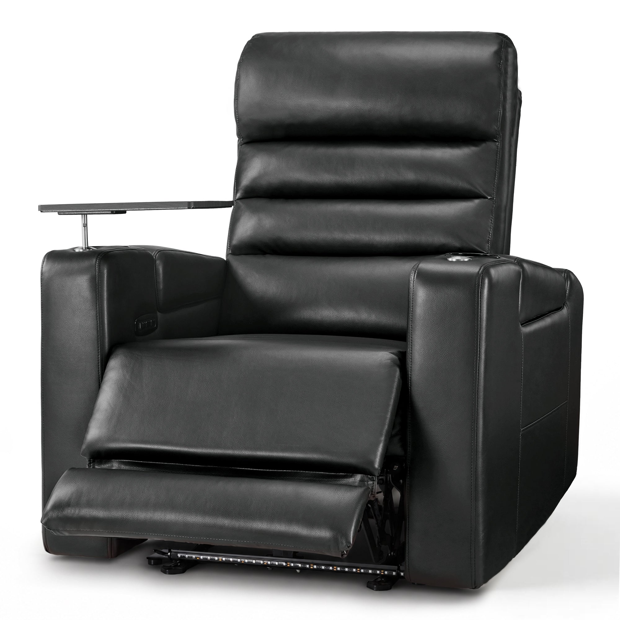 Power Recliner Chair, Home Theater Seating with Swivel Tray Table, HTS555
