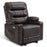 MCombo Power Recliner Chair, Electric Reclining with Heat and Massage for Adult, Cup Holder, USB Port, Extended Footrest, Breathable Leather Electric Reliner Sofa Seat for Living Room, 6160-PR621  (No Lift)
