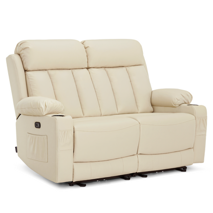 61 in Power Reclining Loveseat with Heat and Massage 6075