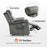 MCombo Lay Flat Dual Motor Power Lift Recliner Chair Sofa with Heat and Massage, Adjustable Headrest for Elderly People, Infinite Position, Fabric 7660(Small), 7661(Medium), 7662(Large)