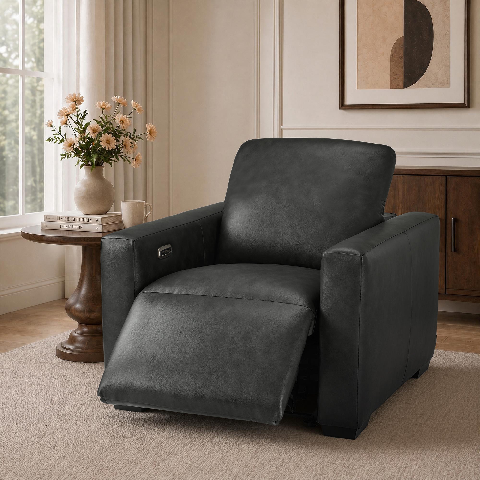 Wall Hugger Zero Gravity Power Recliner, Faux Leather ST280