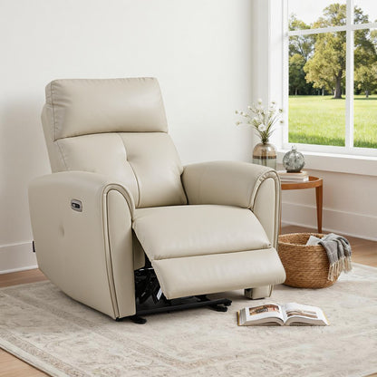 Zero Wall Hugger Recliners Chair for small space, Faux Leather PR699
