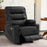 MCombo Power Recliner Chair, Electric Reclining with Heat and Massage for Adult, Cup Holder, USB Port, Extended Footrest, Faux Leather Electric Reliner Sofa Seat for Living Room, 6160-PR621  (No Lift)