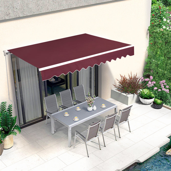 MCombo Patio Awning 10x8 /12x10 /13x8 Feet Fabric Replacement Sunshade Canopy for Retractable Awnings
