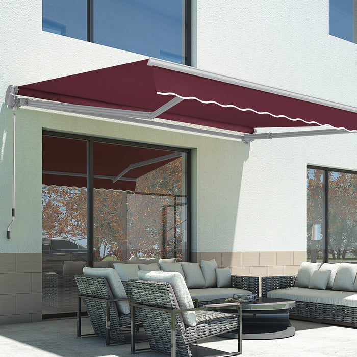 MCombo Patio Awning 10x8 Feet Sunshade Canopy for Motorized Retractable Awnings, 4693