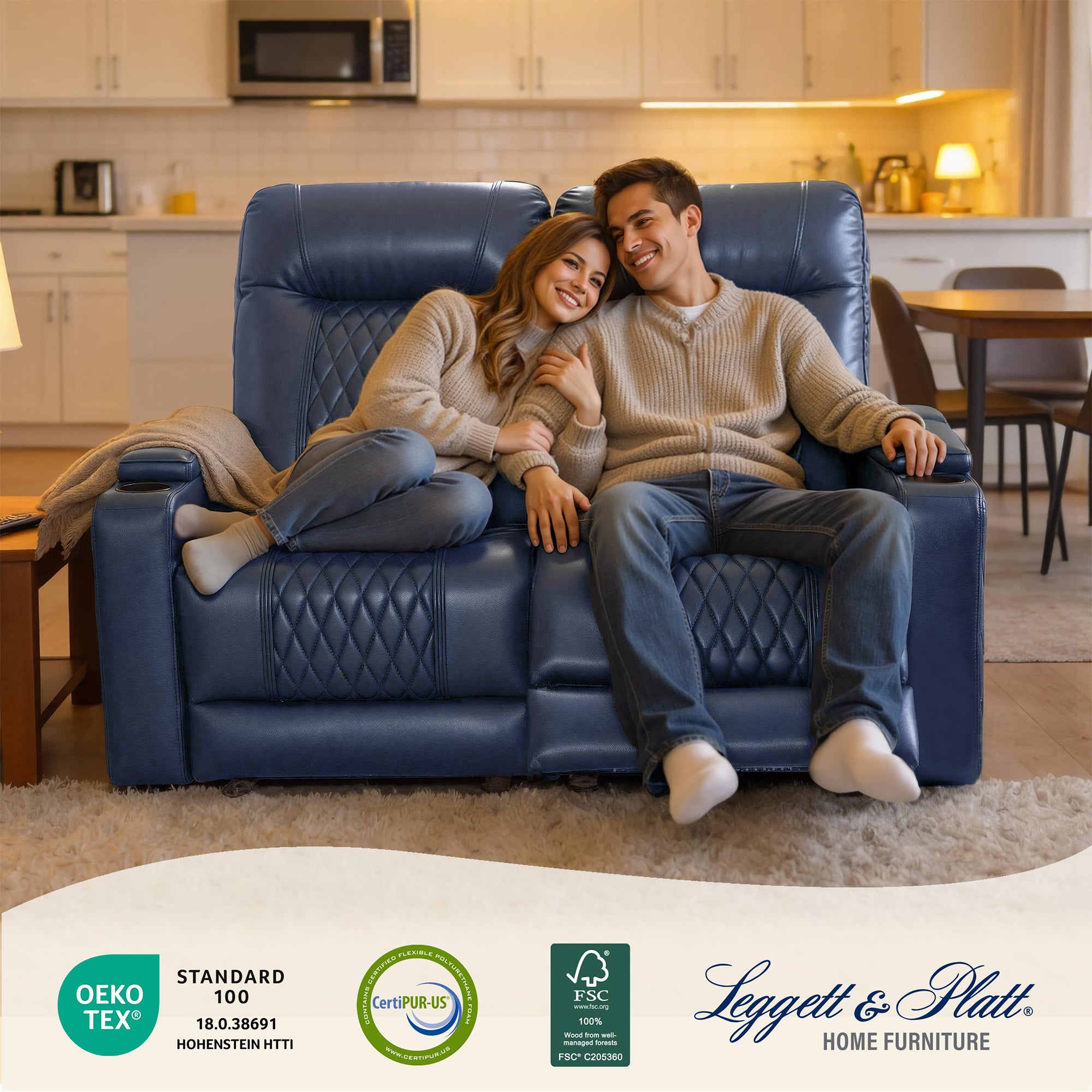 Power Reclining Loveseat,Home Theater Seating, HTS830