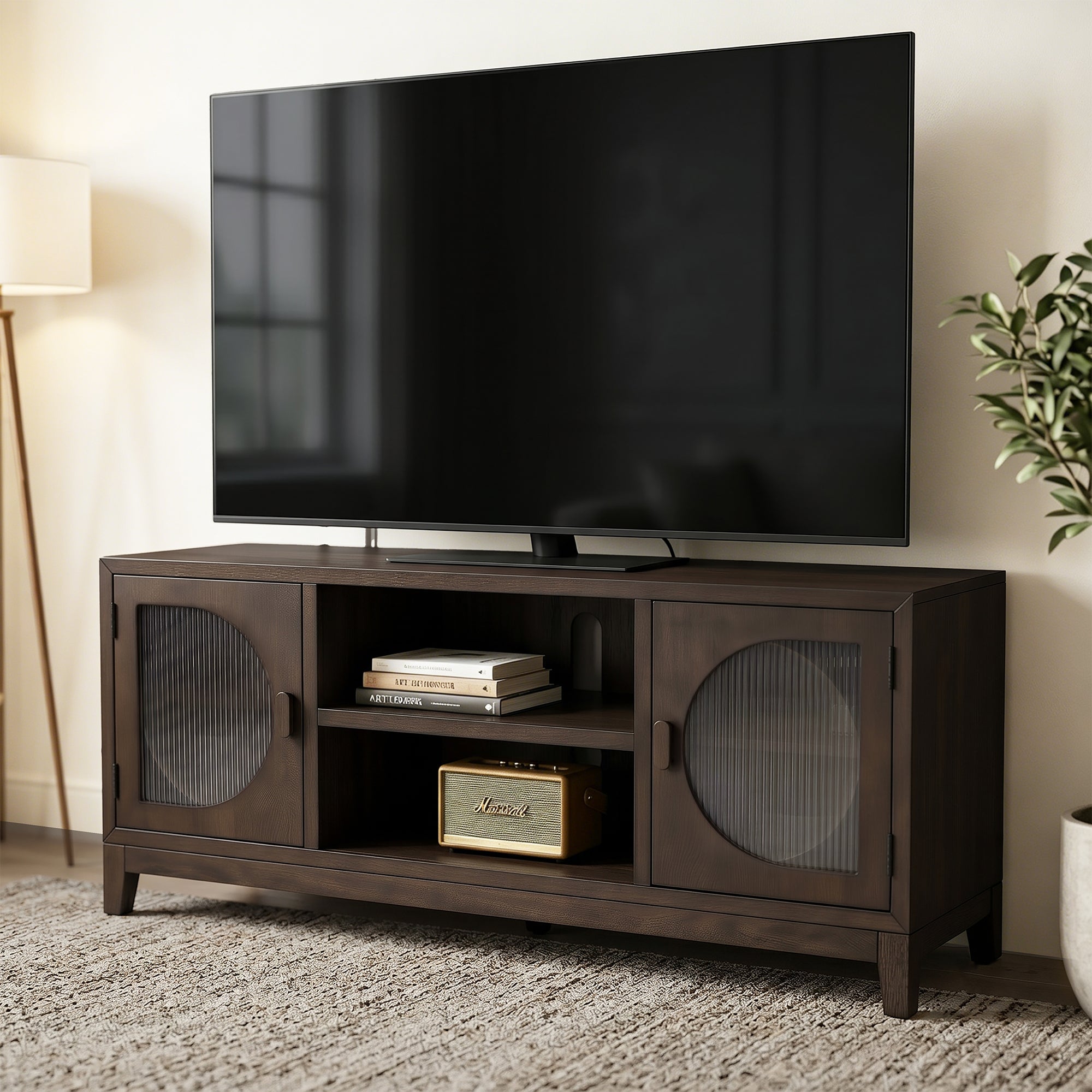 Modern TV Stand for 65 Inch TV, 60 Inch Entertainment Center, TV325