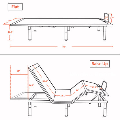 Adjustable Bed Frame, N106