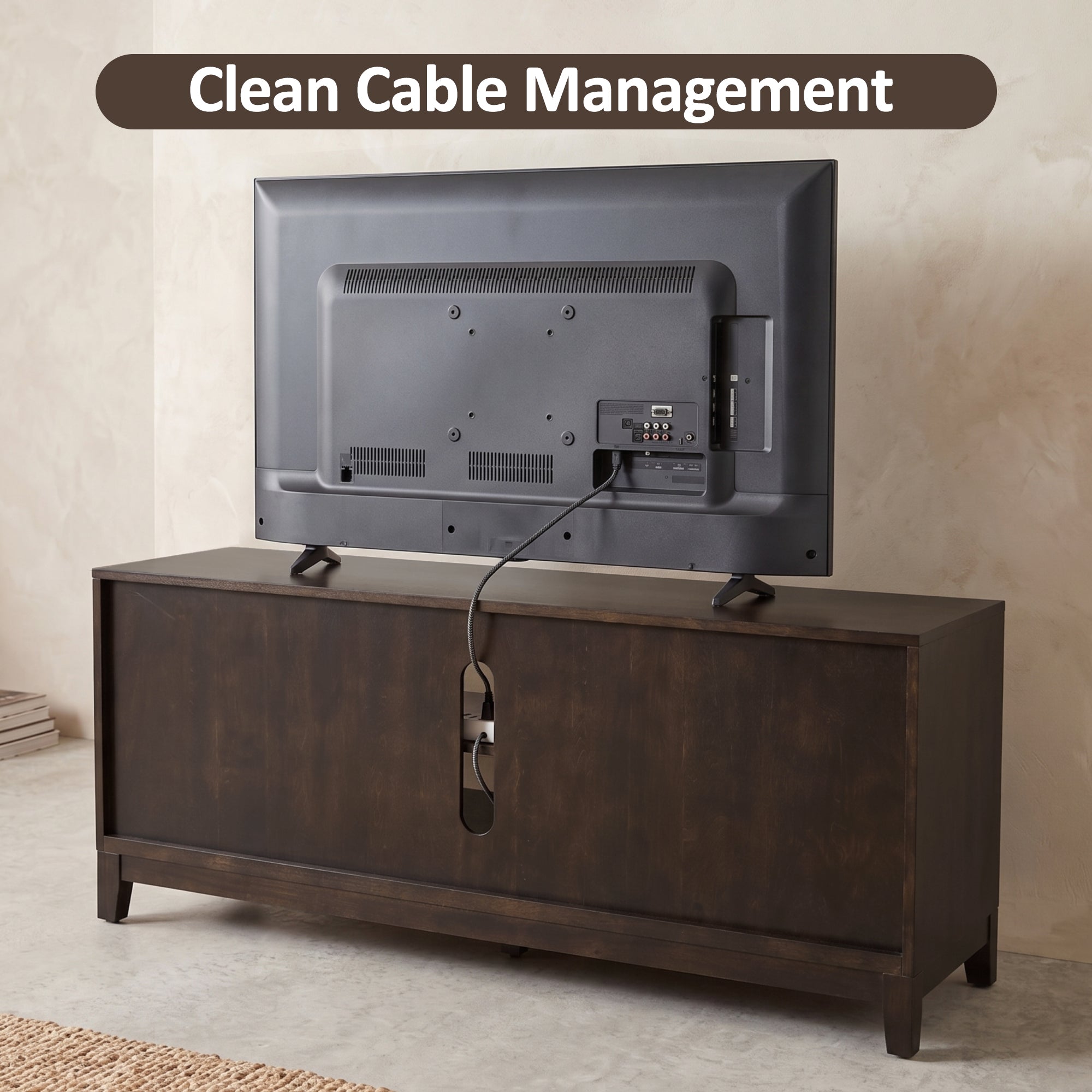Modern TV Stand for 65 Inch TV, 60 Inch Entertainment Center, TV325