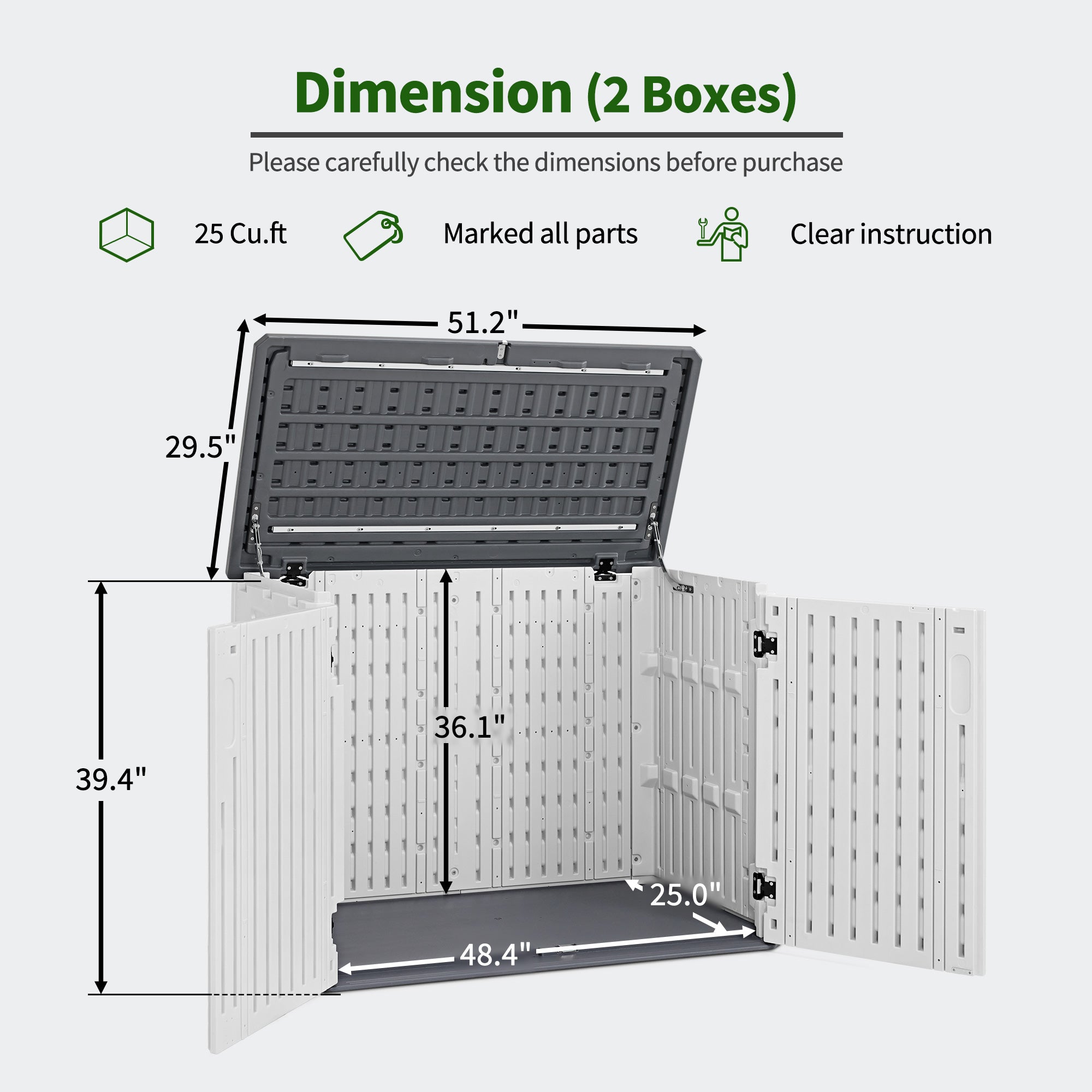 Small Plastic Storage Shed, SU5437|ST5737