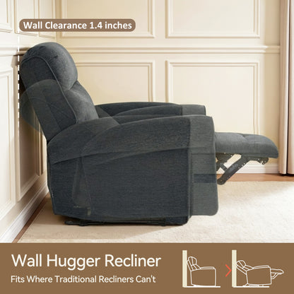 Power Wall Hugger Recliner Chair, Fabric/Faux Leather PR630 PR520