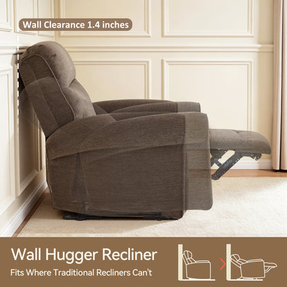 Power Wall Hugger Recliner Chair, Fabric/Faux Leather PR630 PR520