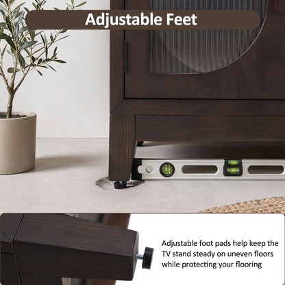 Modern TV Stand for 65 Inch TV, 60 Inch Entertainment Center, TV325