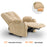 Mcombo Electric Power Recliner Chair with Massage & Heat, Extended Footrest, USB Ports, 2 Side Pockets, Cup Holders, Plush Fabric 8015