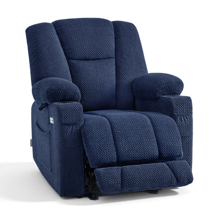 Power Recliner Chair with Massage and Heat, Fabric 8015|8017