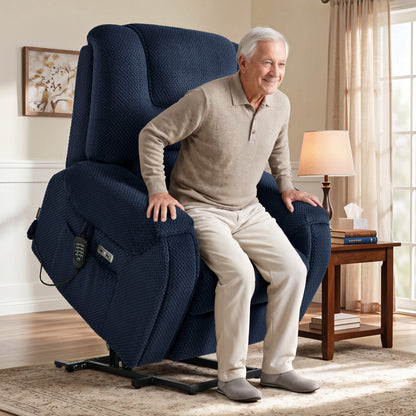 4-Motor Power Lift Recliner with Power Lumbar & Headrest R7558