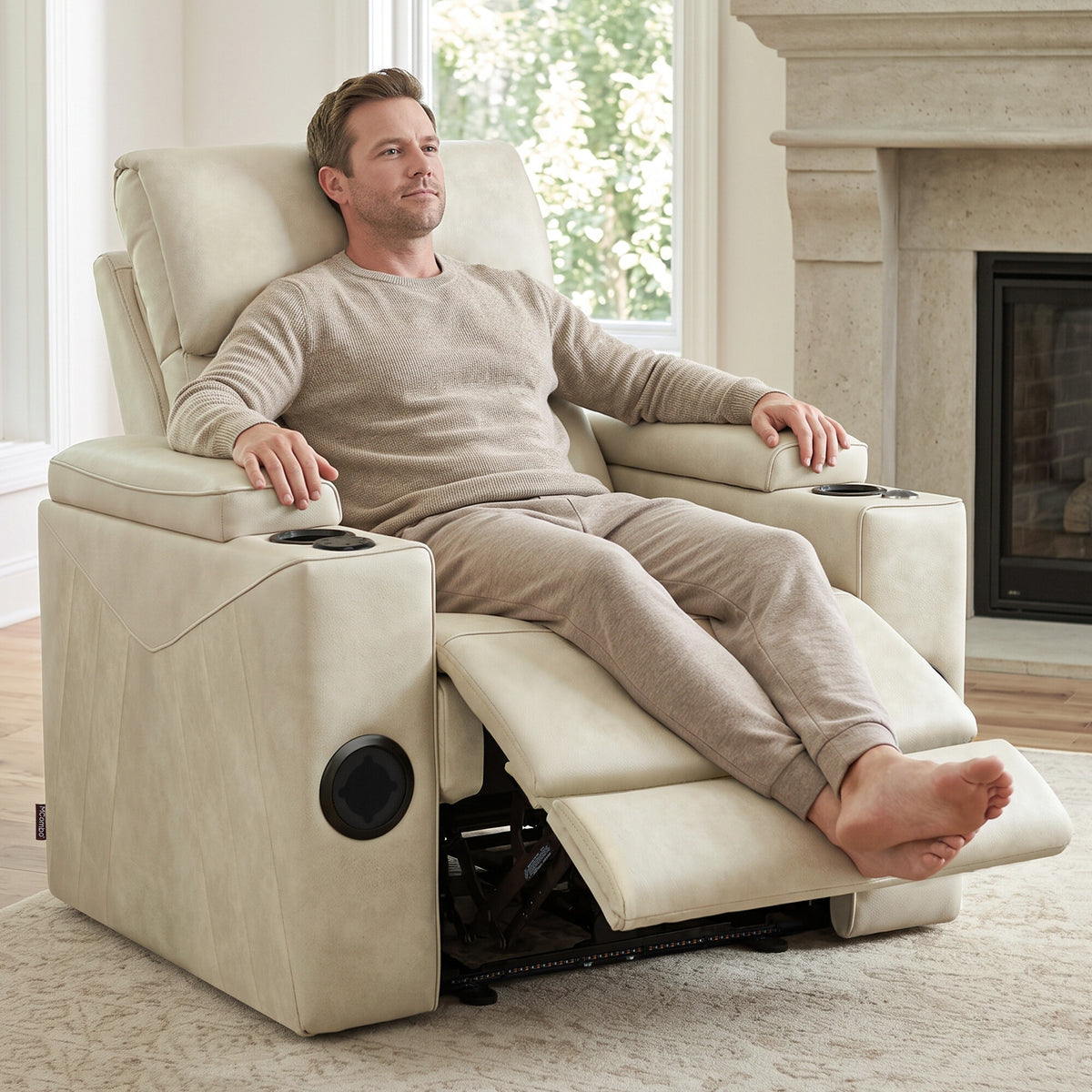 Wall Hugger Recliner Chair for RV, Theater Seating, HTS859