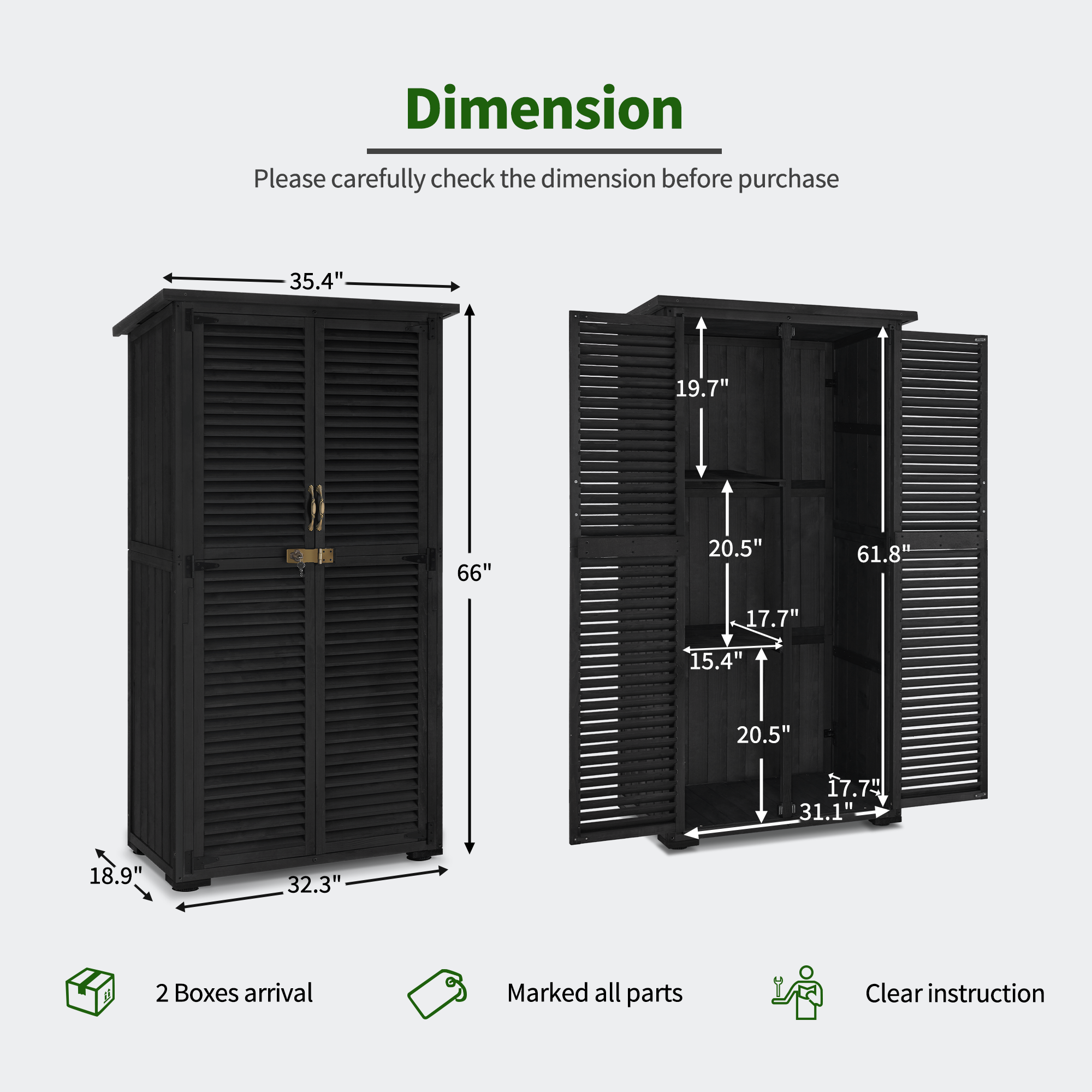 Outdoor Storage Cabinet, 0709|0808|1900