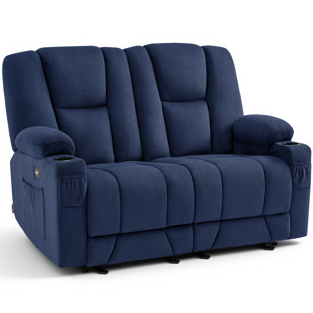 58 in Reclining Loveseat Recliner with Heat & Massage 6034M1