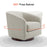 MCombo Swivel Accent Chair, Upholstered Round Barrel chair, Modern Club Armchair for Living Room, Bedroom, Corner 4452
