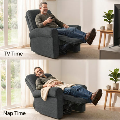 Power Wall Hugger Recliner Chair, Fabric/Faux Leather PR630 PR520