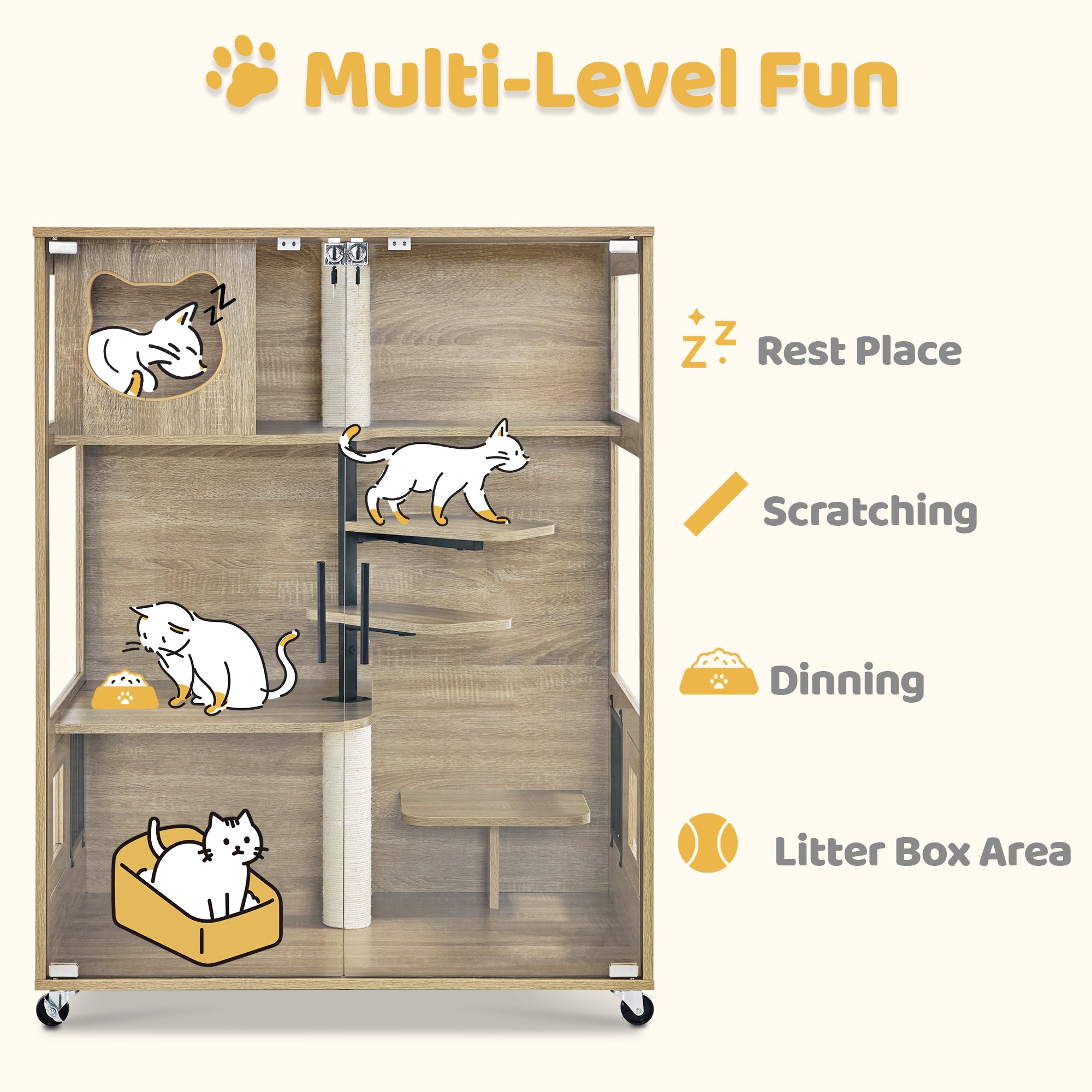 Cat House Villa for Cats/Kittens, GC11