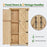 MCombo Wood Sheds & Outdoor Storage , Garden Tool Shed with Lock, Wooden Outdoor Storage Cabinet with Double Doors for Patio 1628