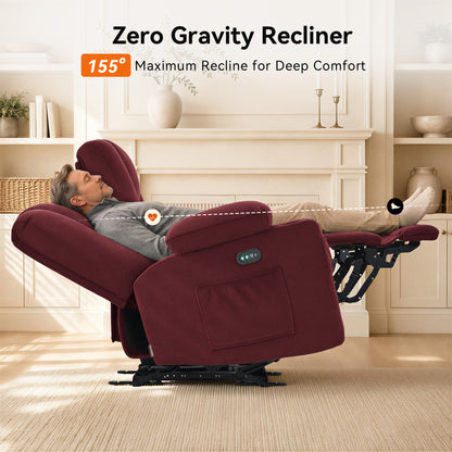 92 in 3 Seater Reclining Sofa with Storage Console 6034M4