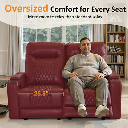 Power Reclining Loveseat,Home Theater Seating, HTS830