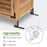 Mcombo Outdoor Wood Storage Cabinet, Small Size Garden Wooden Tool Shed with Double doors, Outside Tools Cabinet for Backyard (24.6”x 18.3”x38.2”) 6059-0985CR