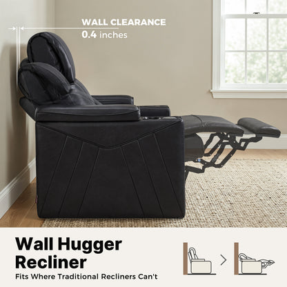 Wall Hugger Recliner Chair for RV, Theater Seating, HTS859
