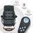 MCombo Swivel Recliner with Ottoman, Reclining Chair with Massage, Chenille Lounge Chair for Living Room Bedroom 4441