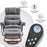 MCombo Swivel Recliners with Ottoman, Reclining TV Chairs with Vibration Massage, Faux Leather Ergonomic Lounge Chair for Living Room Bedroom 4832