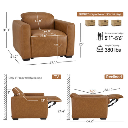 Wall Hugger Zero Gravity Power Recliner, Faux Leather ST280