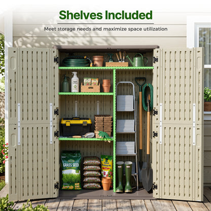Tall Plastic Storage Shed, SU5462|ST5782
