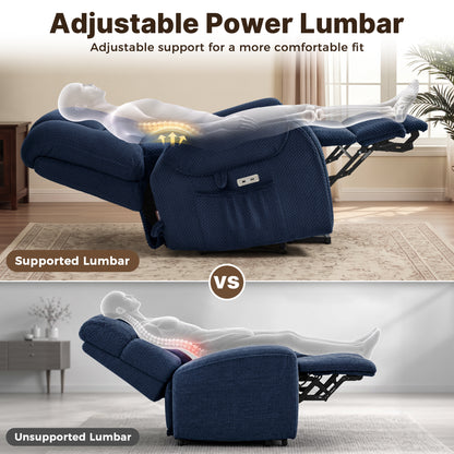4-Motor Power Lift Recliner with Power Lumbar & Headrest R7558