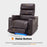 MCombo Power Recliner Chair with Adjustable Headrest for Living Room, Electric Reclining Sofa with USB & Type-C Port, Armrest Storage & LED Light HTS432
