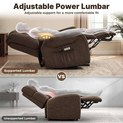 4-Motor Power Lift Recliner with Power Lumbar & Headrest R7558