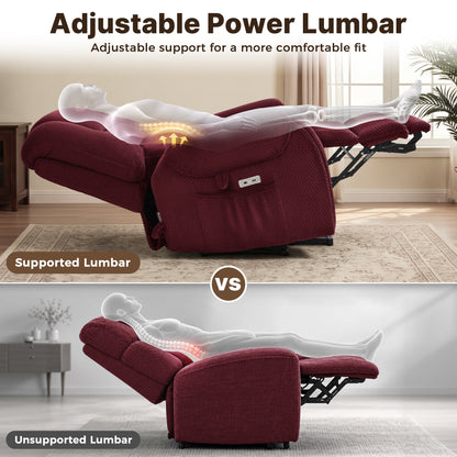 4-Motor Power Lift Recliner with Power Lumbar & Headrest R7558