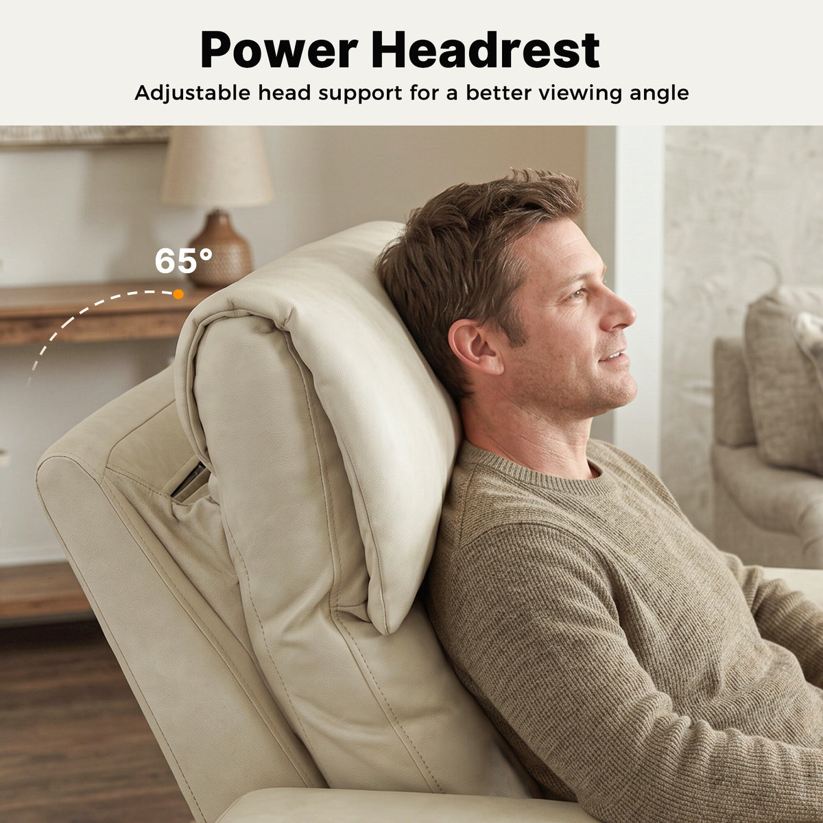 Wall Hugger Recliner Chair for RV, Theater Seating, HTS859